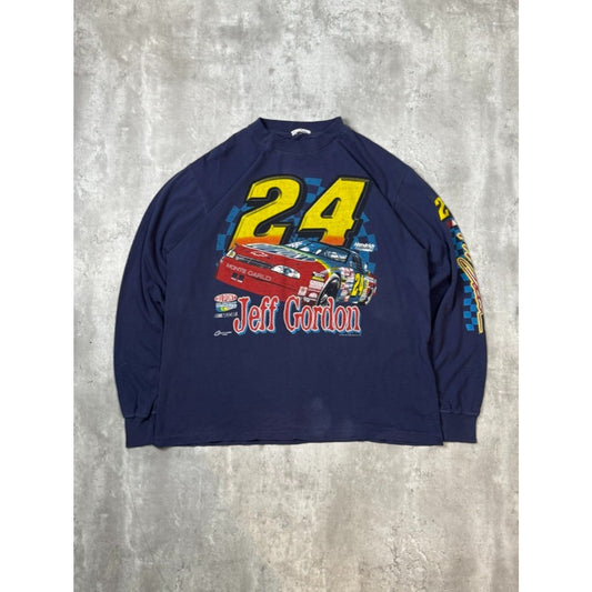 Vintage Jeff Gordon #24 Dupont Racing Nascar Long Sleeve T-Shirt Size XL