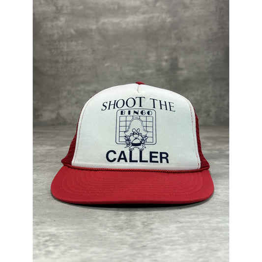 Vintage 80s Looney Tunes Yosemite Sam Shoot The Caller Trucker Snapback Hat OSFA