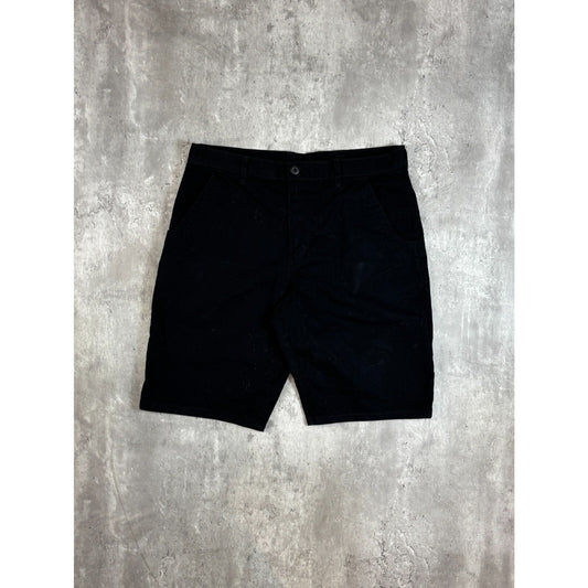 Vintage Dickies Canvas Workwear Five Pocket Shorts Size 35 Black