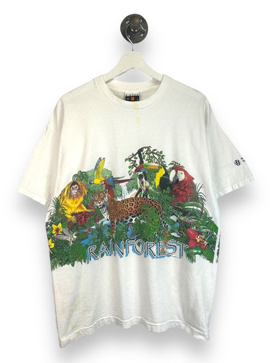 Vintage 1991 Baltimore national Aquarium Rainforest GraphicT-Shirt Size XL