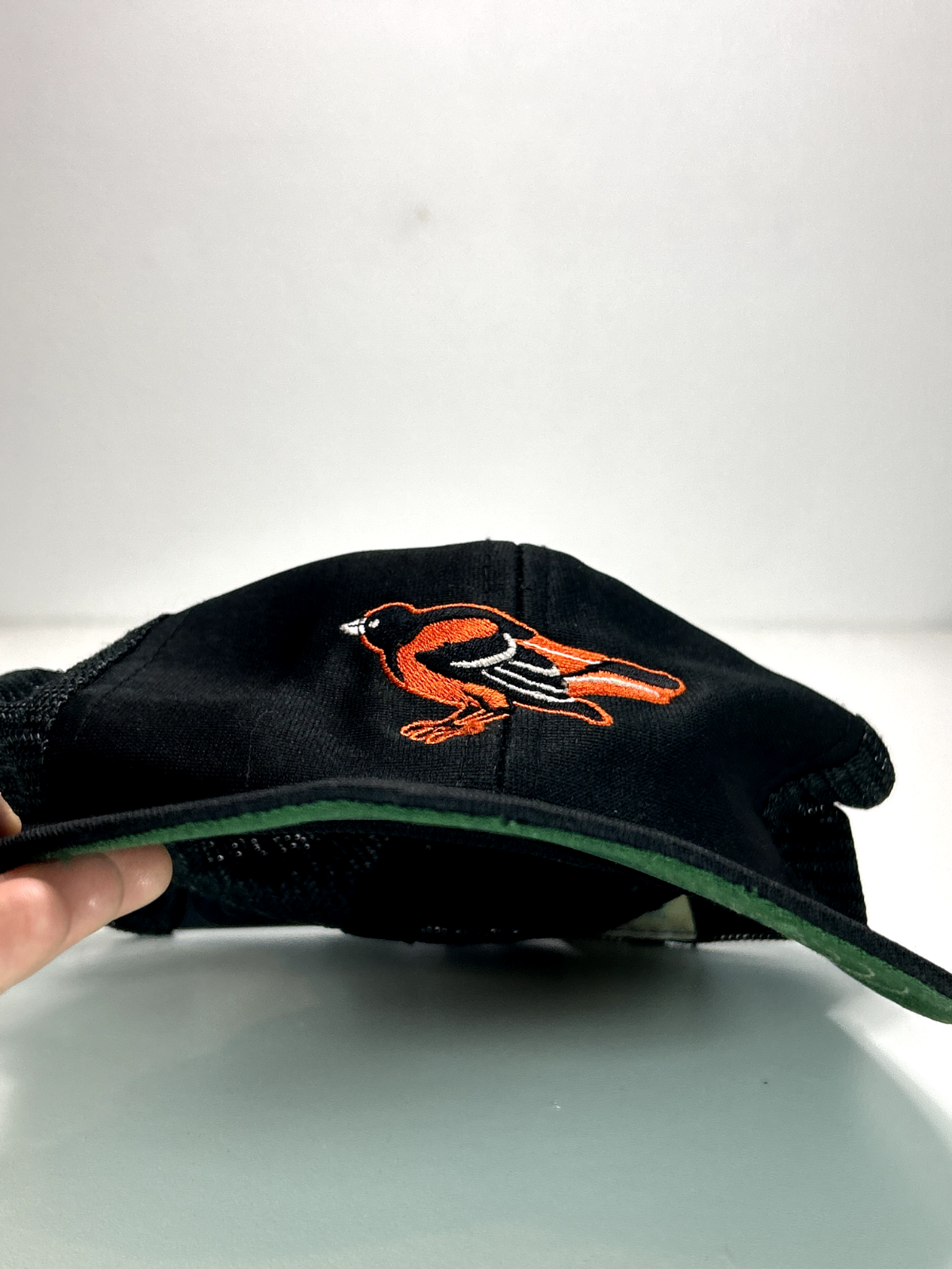 Vintage 80s Baltimore Orioles MLB Embroidered Logo Trucker Snapback Hat OSFA