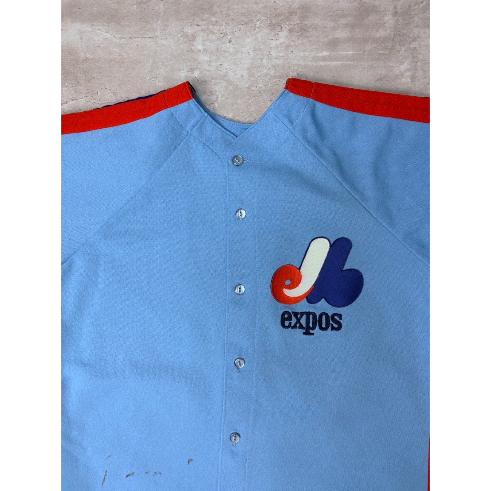Vintage 80s/90s Montreal Expos MLB Stitched Maska Baseball Jersey Size XL