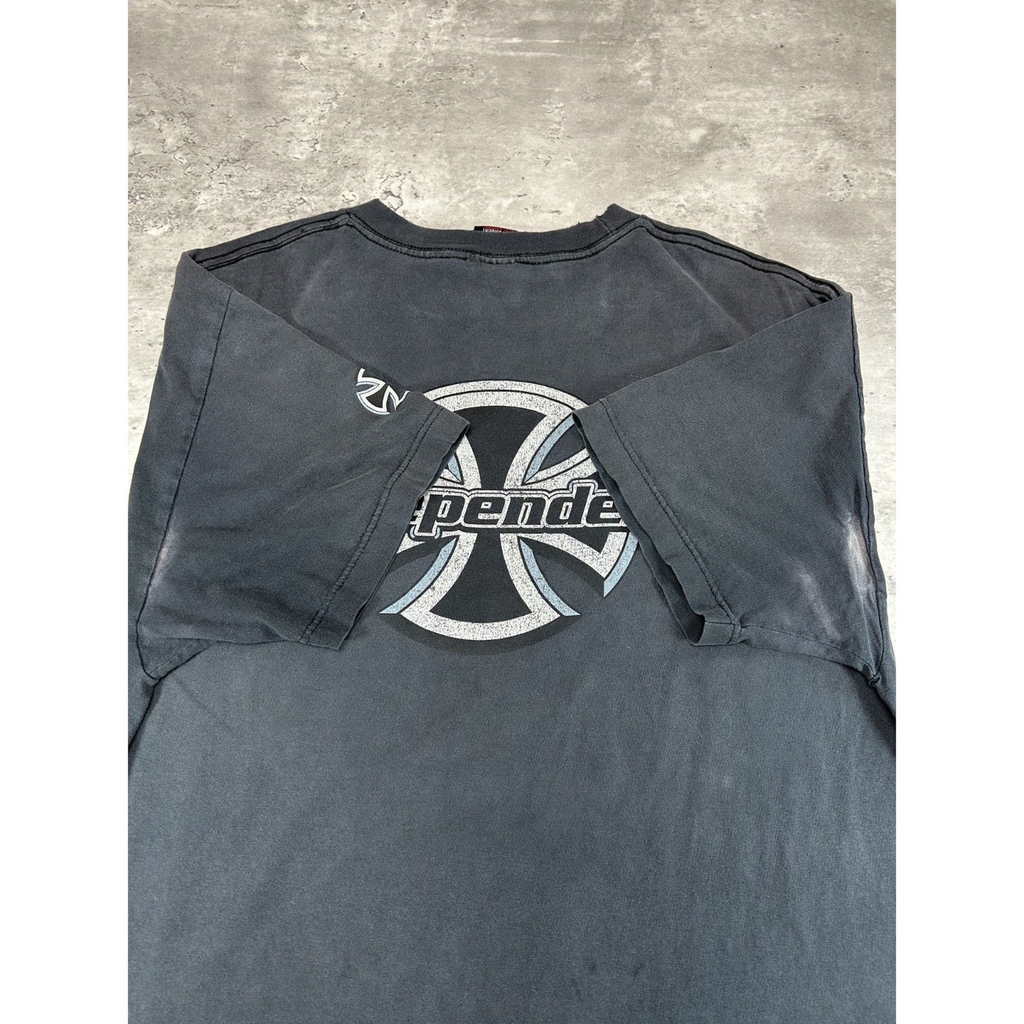 Vintage Y2K Independent Truck Co. Graphic Spellout Skateboard T-Shirt Size XL