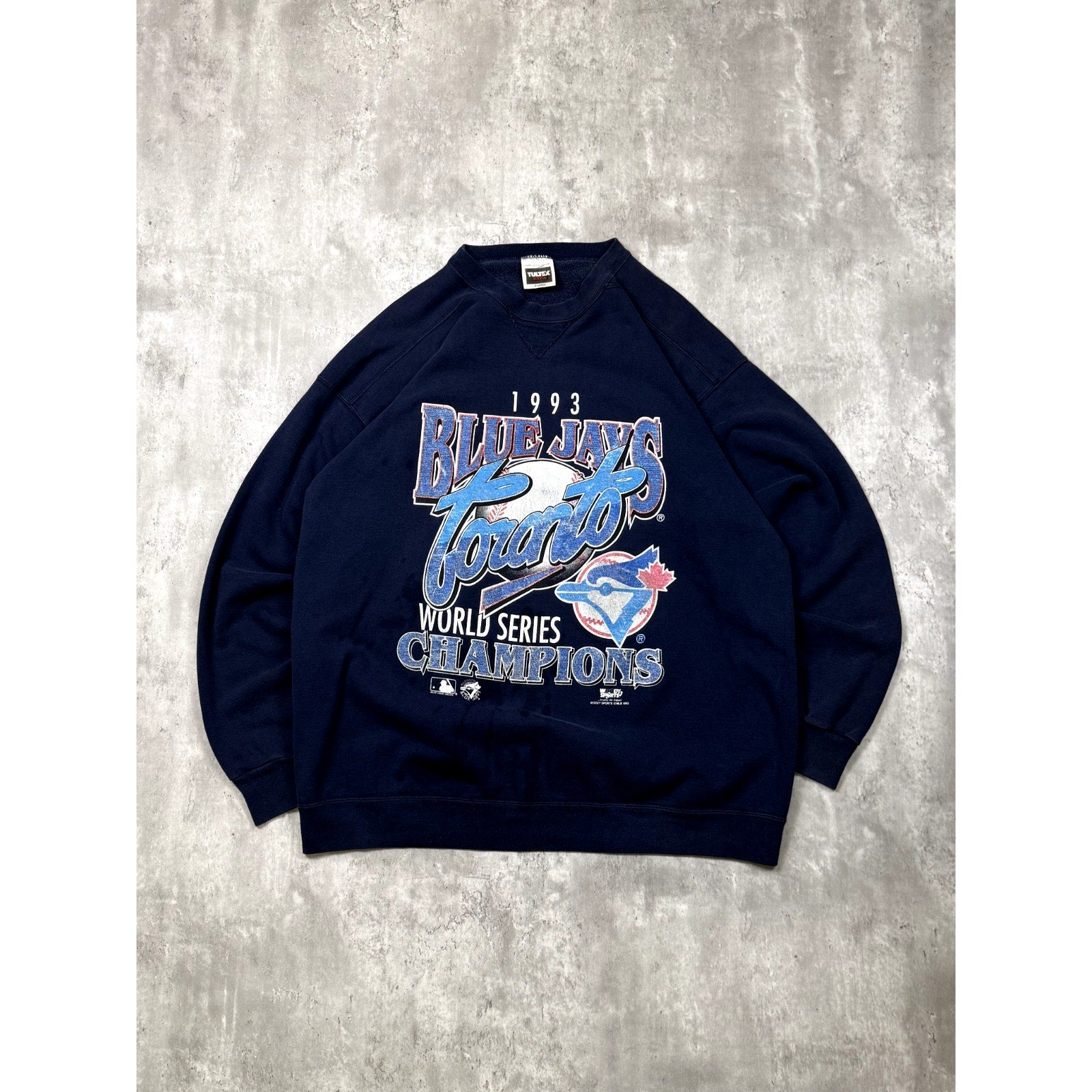Vintage 1993 Toronto Blue Jays MLB World Series Champs Graphic Sweatshirt Sz XL