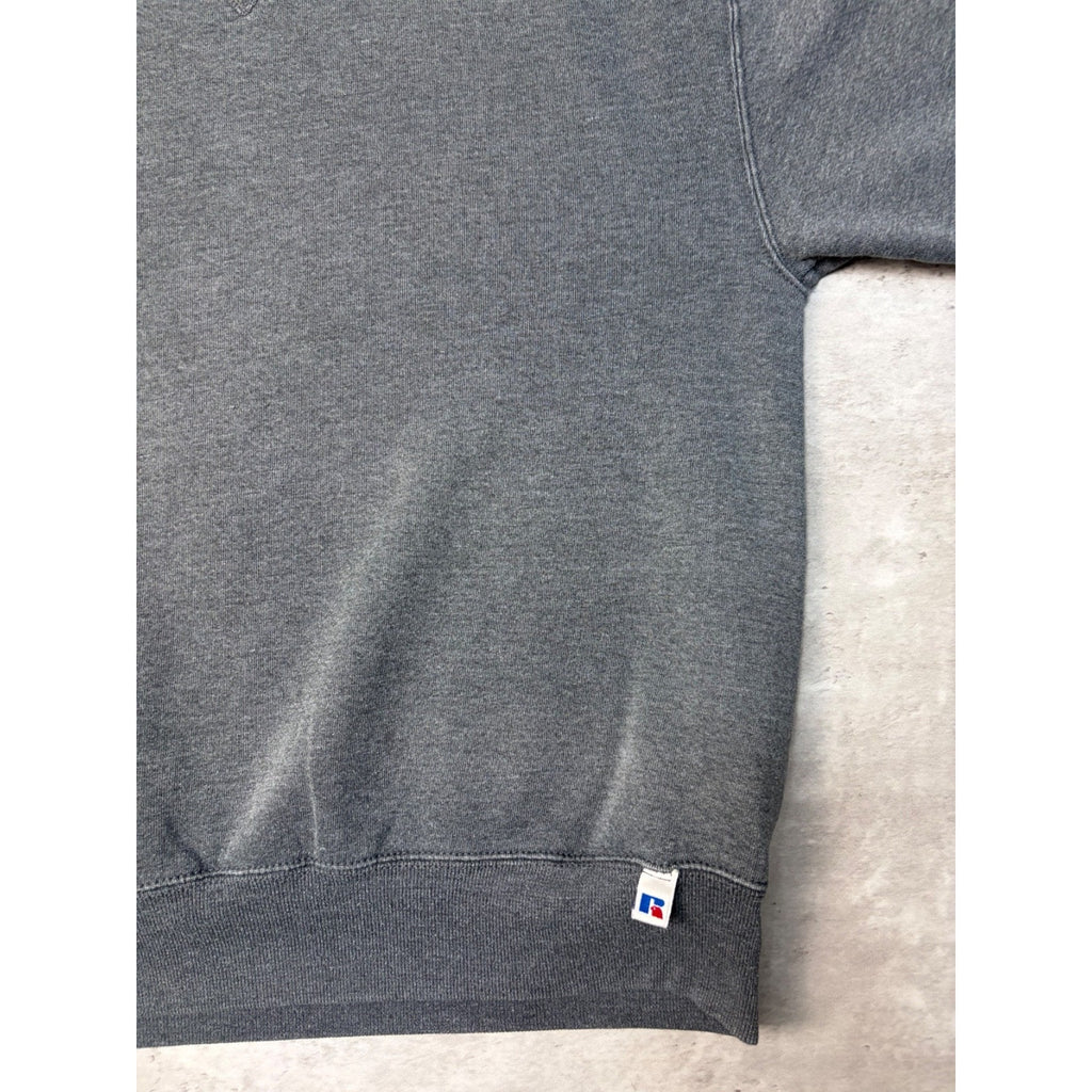 Vintage 90s Russell Athletics Black Pullover Crewneck Sweatshirt Size Medium