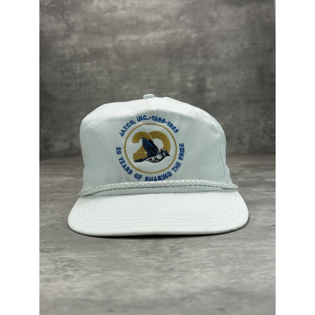 Vintage 90s Jayco Inc 20 Year Anniversary Embroidered Logo Strapback Hat OSFA