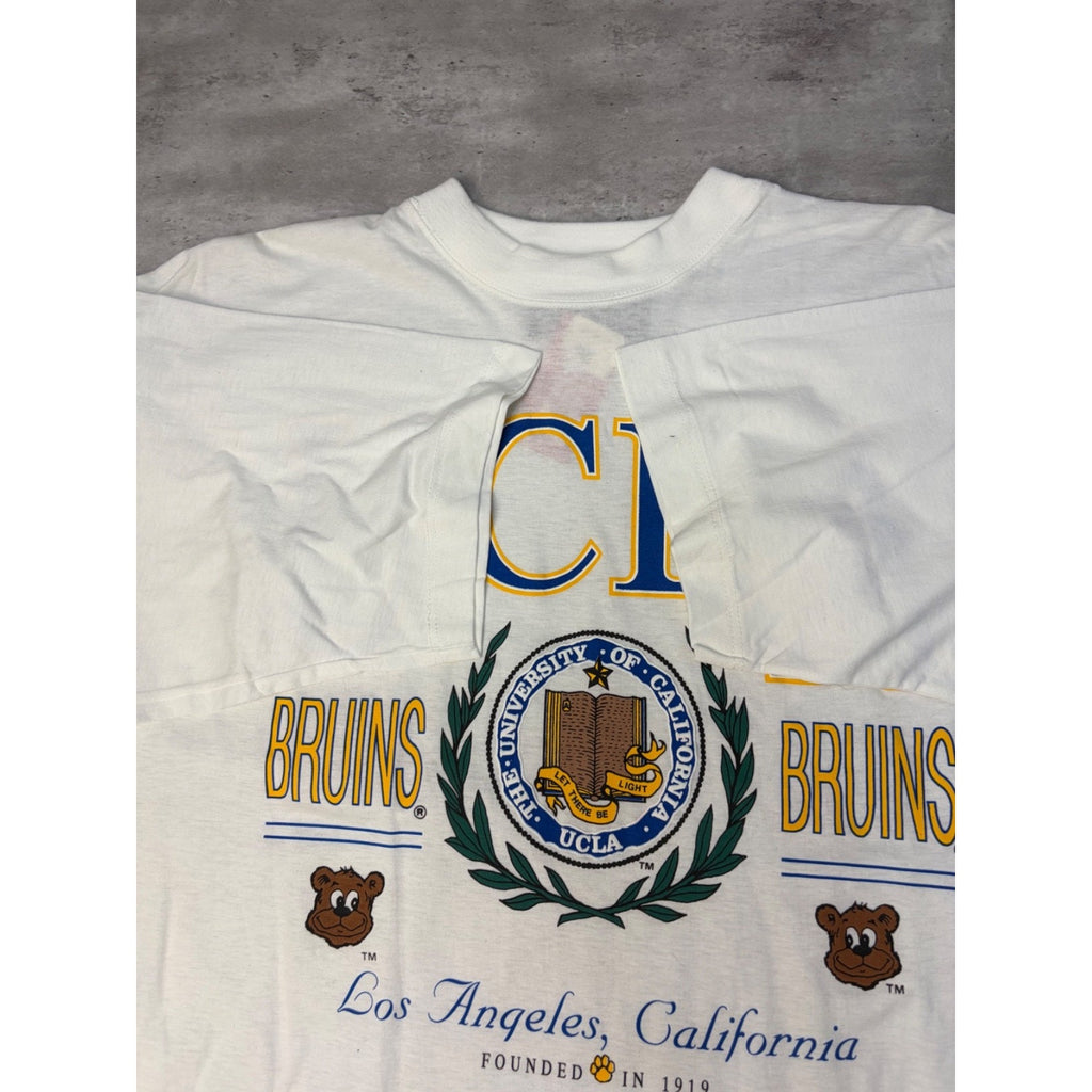 Vintage UCLA Bruins NCAA Graphic Crest Spellout T-Shirt Size Large