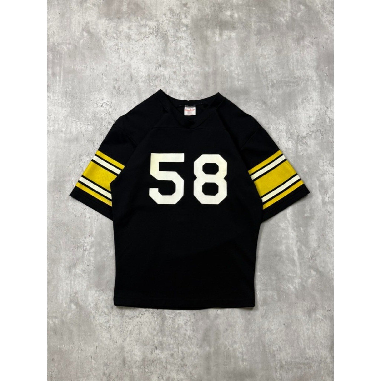 VTG 1970s Jack Lambert #58 Pittsburgh Steelers NFL Rawlings Jersey Size Small