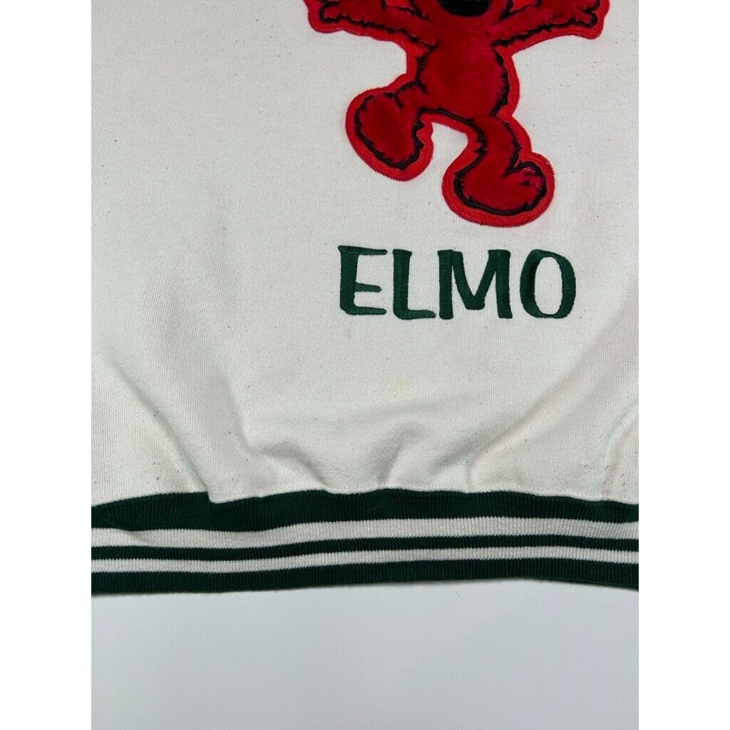 Vintage 90s Sesame Street That Tickles Elmo Embroidered Sweatshirt Size Medium