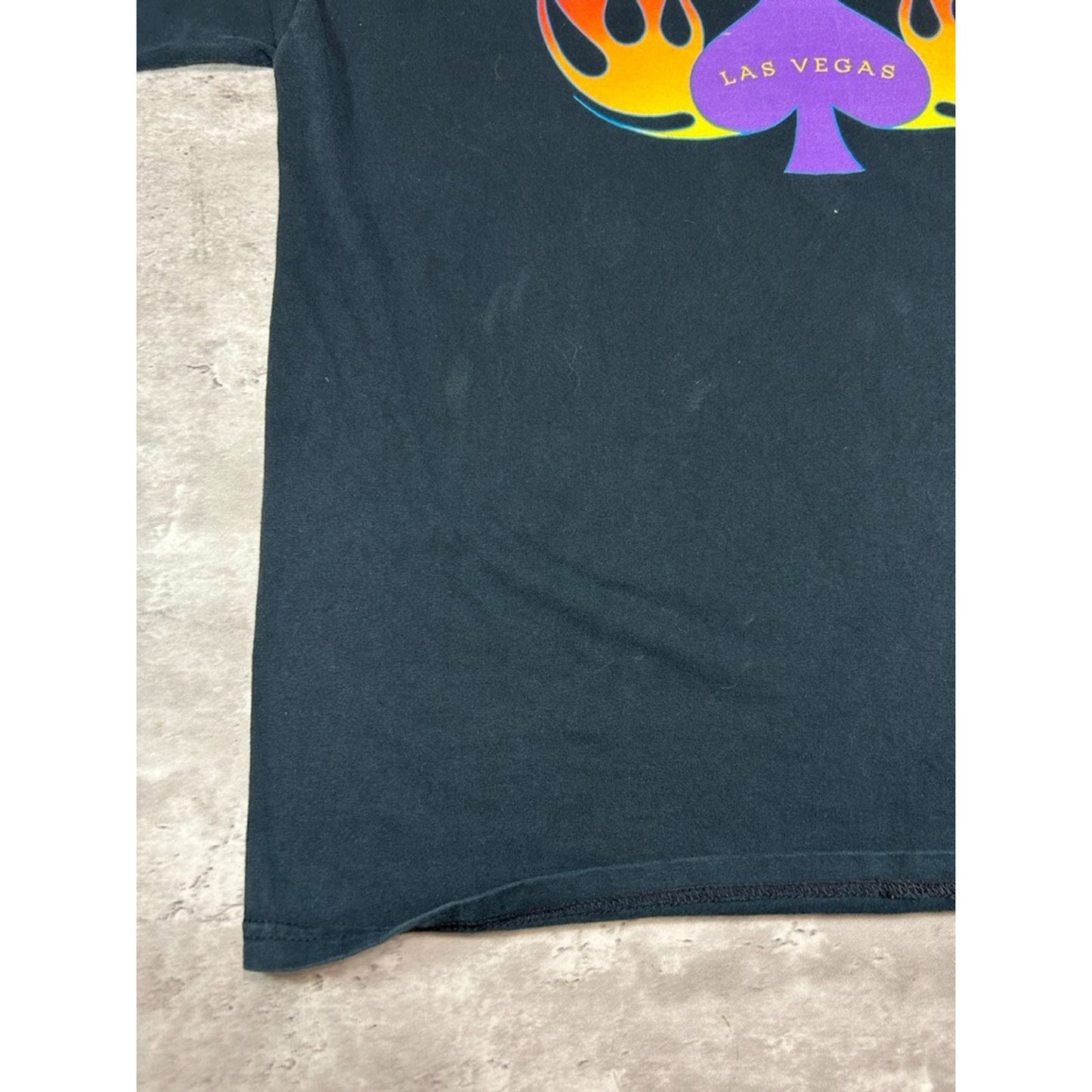 Vintage 90s Hard Rock Cafe Las Vegas Flame Print Long Sleeve T-Shirt Size XL