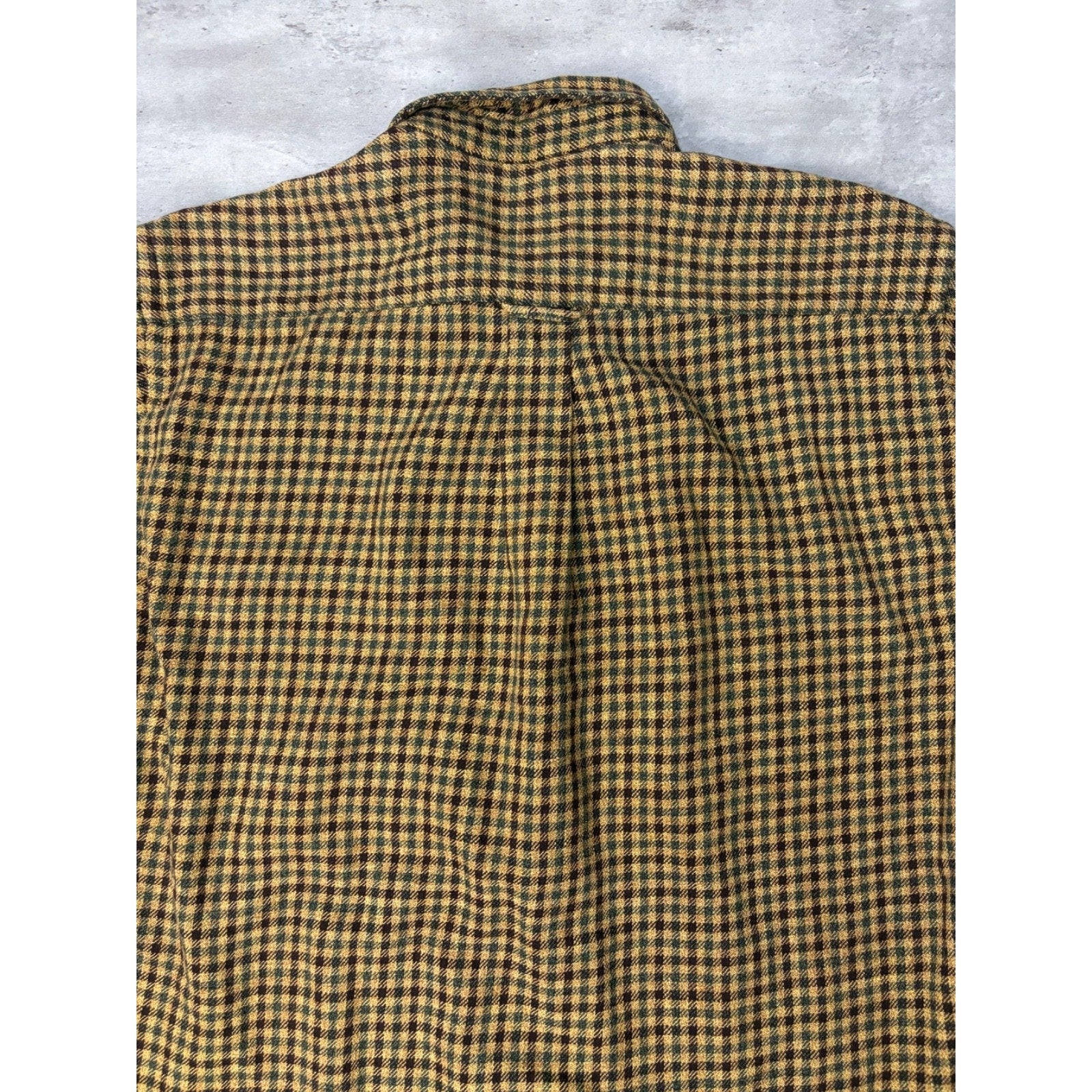 Vintage Nautica Embroidered Logo Long Sleeve Plaid Button Up Shirt Size Medium