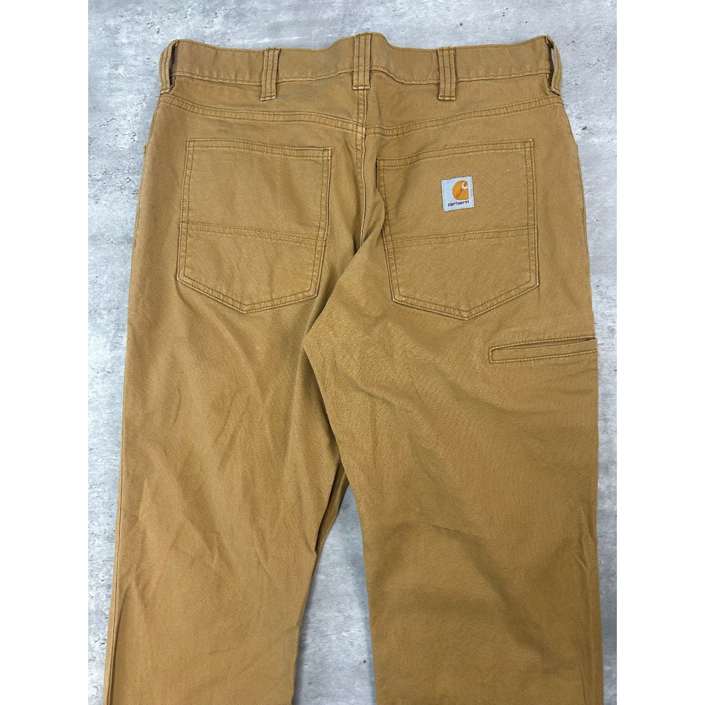 Carhartt Relaxed Fit Canvas Workwear Five Pocket Pants Size 34 Beige