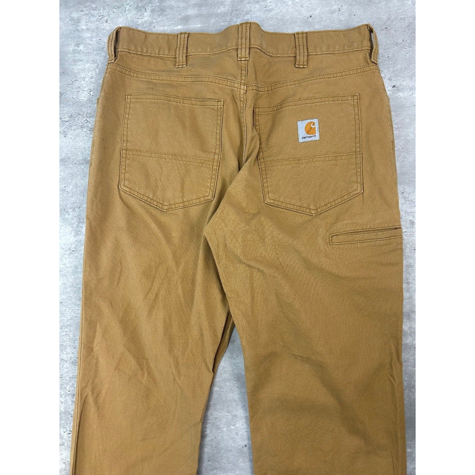 Carhartt Relaxed Fit Canvas Workwear Five Pocket Pants Size 34 Beige