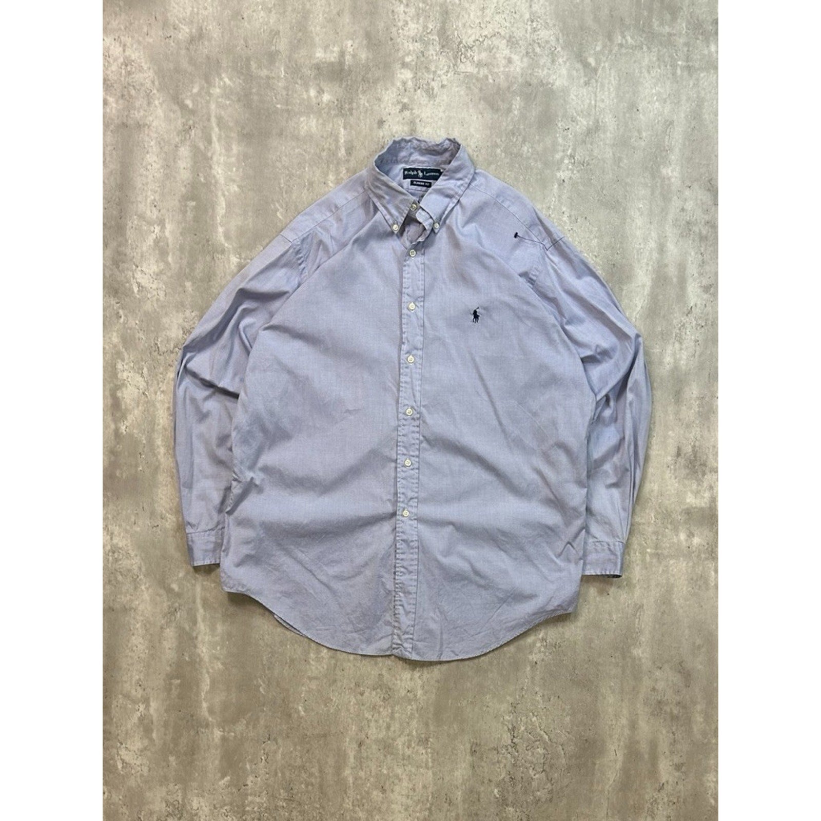 Vintage Polo Ralph Lauren Embroidered Pony Long Sleeve Button Up Shirt Size 2XL