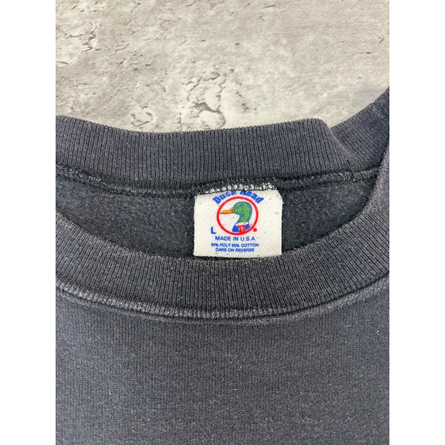 Vintage Duck Head University Collegiate Style Graphic Sweatshirt Size Large