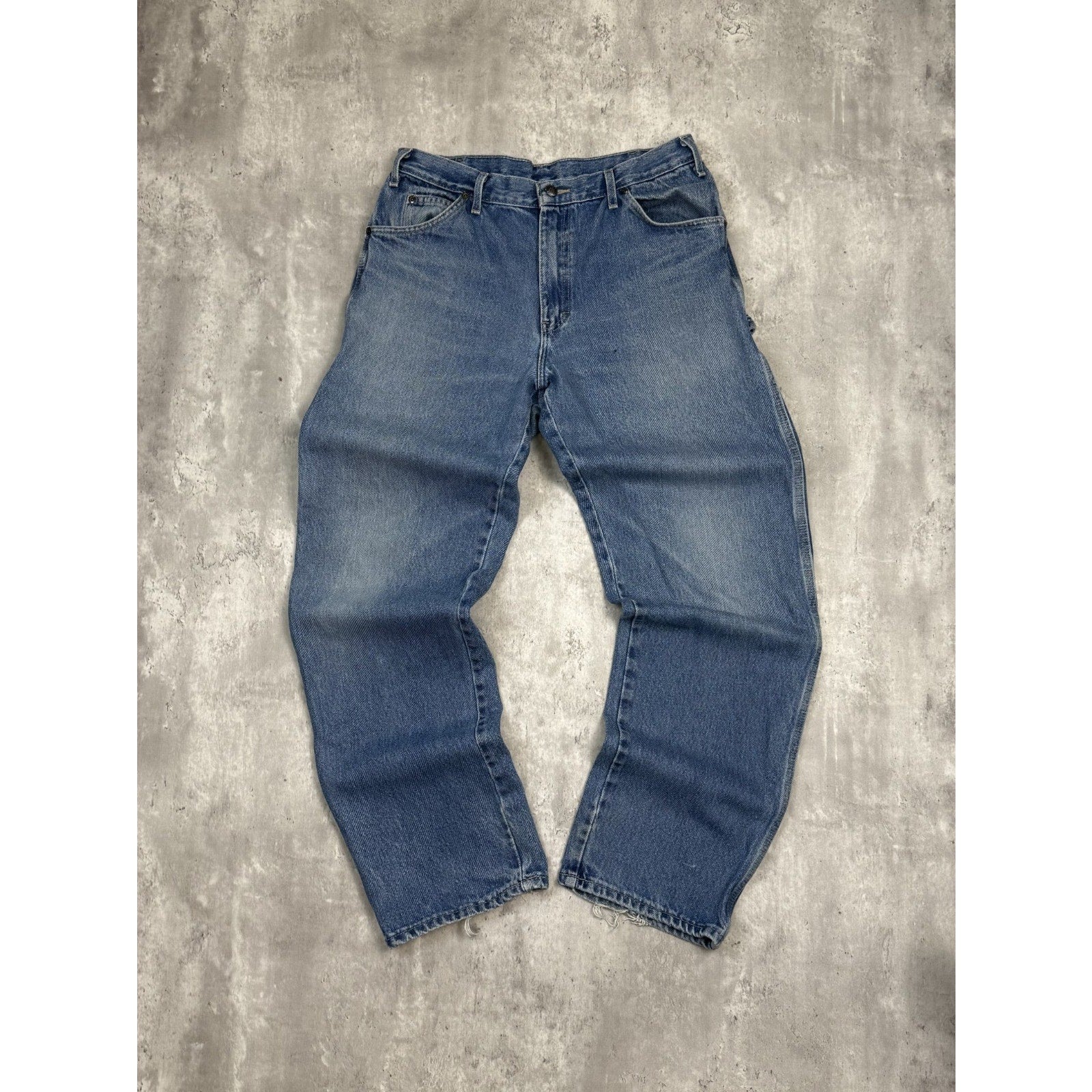 Vintage Dickies Dark Wash Workwear Carpenter Denim Pants Size 33