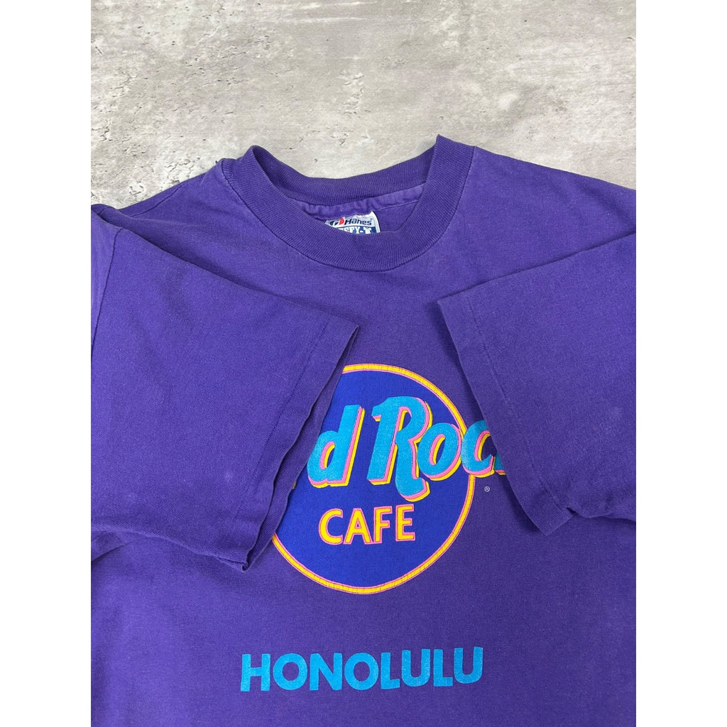 Vintage 90s Hard Rock Cafe Honolulu Destination Graphic T-Shirt Size Medium