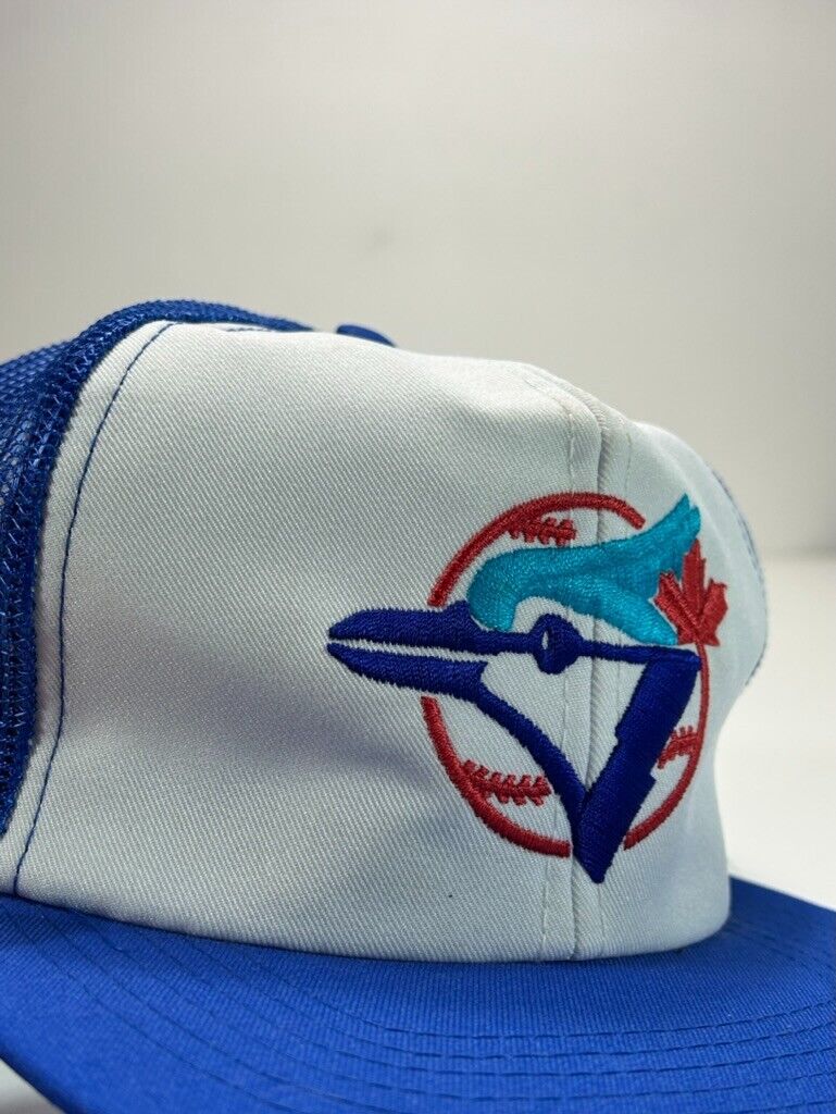 Vintage Toronto Blue Jays MLB Embroidered Logo Trucker Snapback Hat OSFA