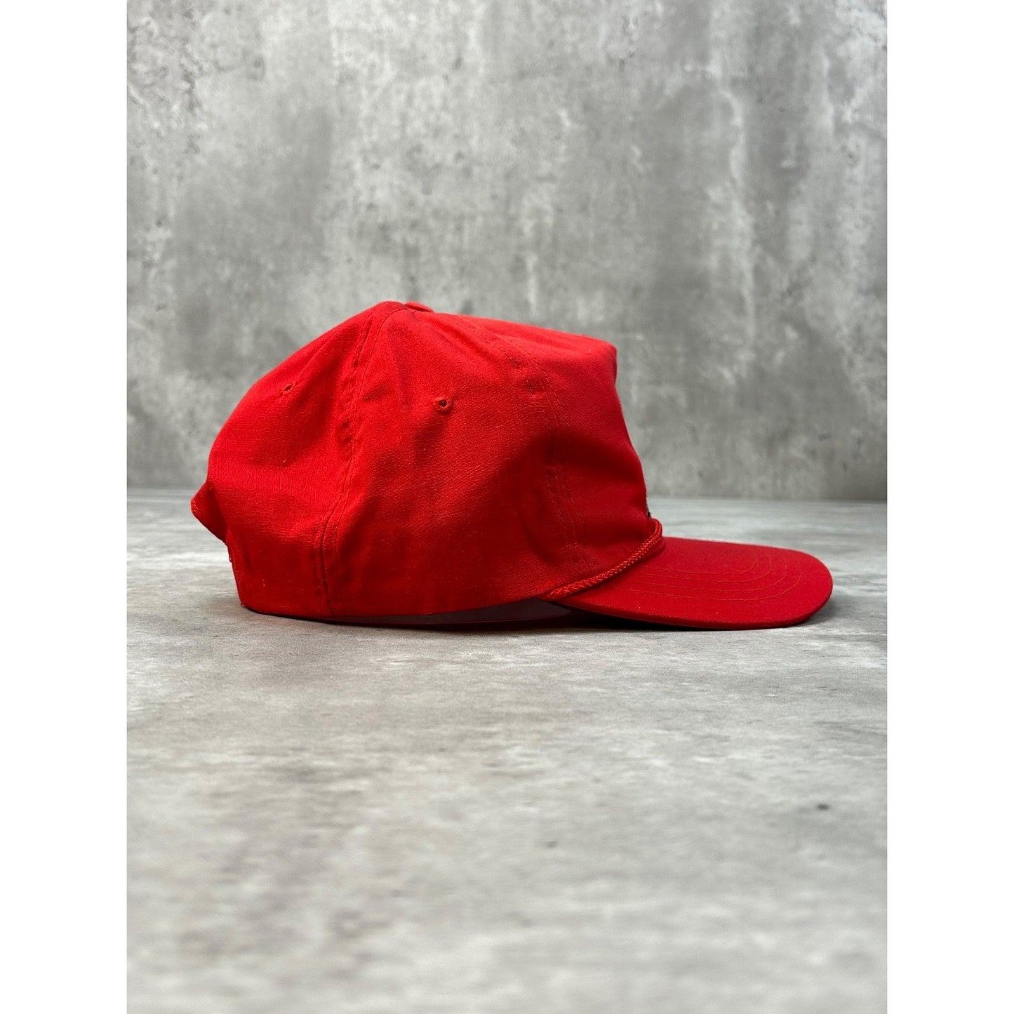 Vintage 90s Black Horse Embroidered Spellout Logo Snapback Hat OSFA