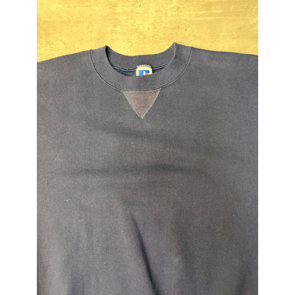 Vintage 90s Russell Athletics Blank Pullover Crewneck Sweatshirt Size Large