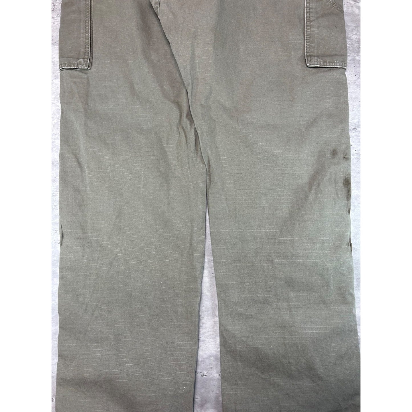 Vintage Wrangler Riggs Canvas Ripstop Double Knee Cargo Pants Size 41