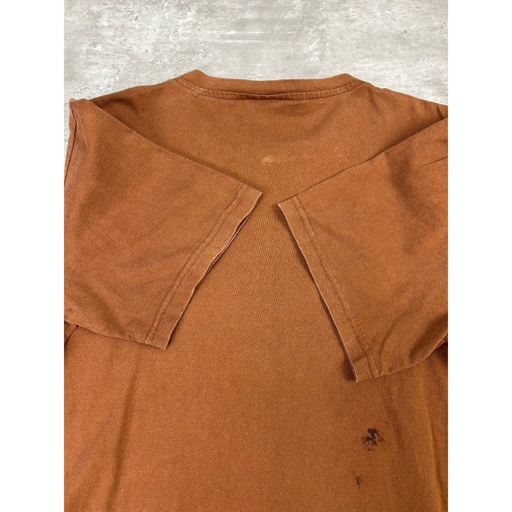 Vintage 90s Simply Editions Animal Graphic Nature T-Shirt Size XL Brown