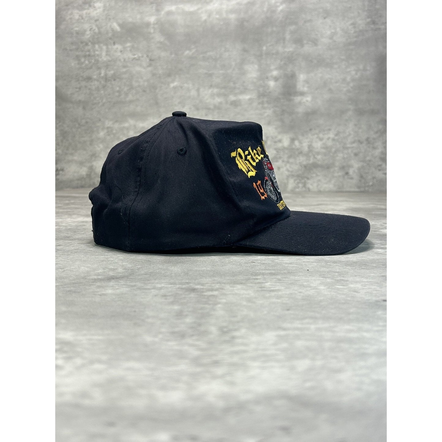 Vintage 1998 Bike Week Embroidered Motorcycles Spellout Snapback Hat OSFA