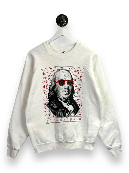 Vintage 1984 George Washington Philadelphia Graphic Sweatshirt Size Large