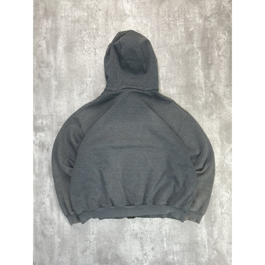 Vintage Carhartt Thermal Lined Full ZIp Hooded Workwear Sweatshirt Size 2XL