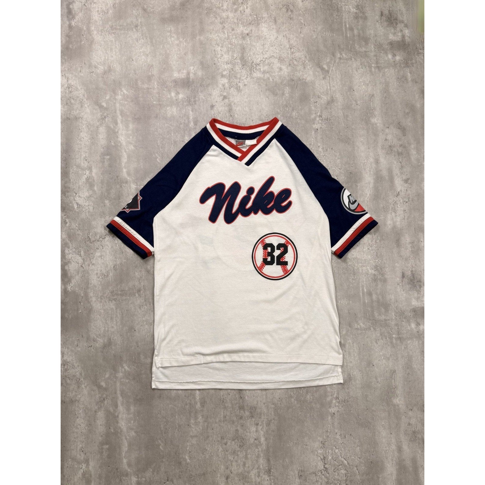 Vintage 80s Nike #32 Allstars Baseball Graphic Jersey Size Medium