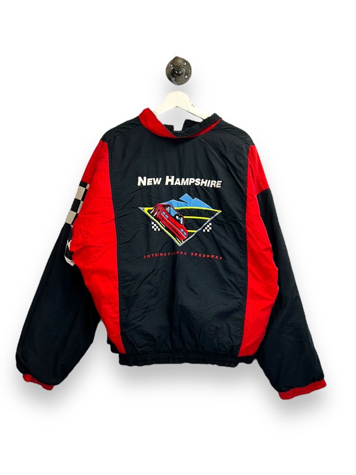 Vintage 90s New Hampshire International Speedway Embroidered Jacket Size XL