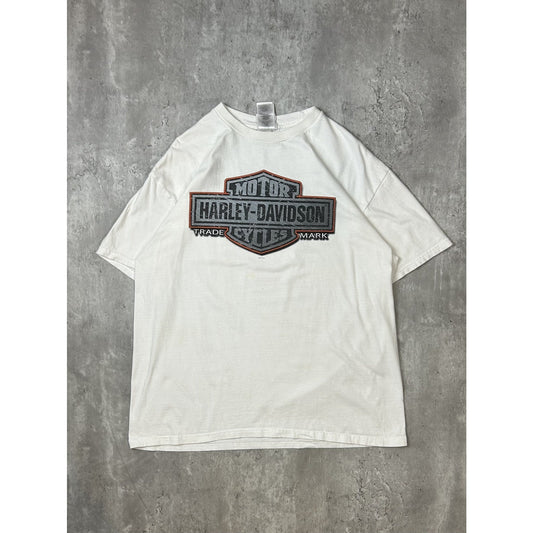 Vintage Harley Davidson Motorcycles Classic Logo Graphic T-Shirt Size Large