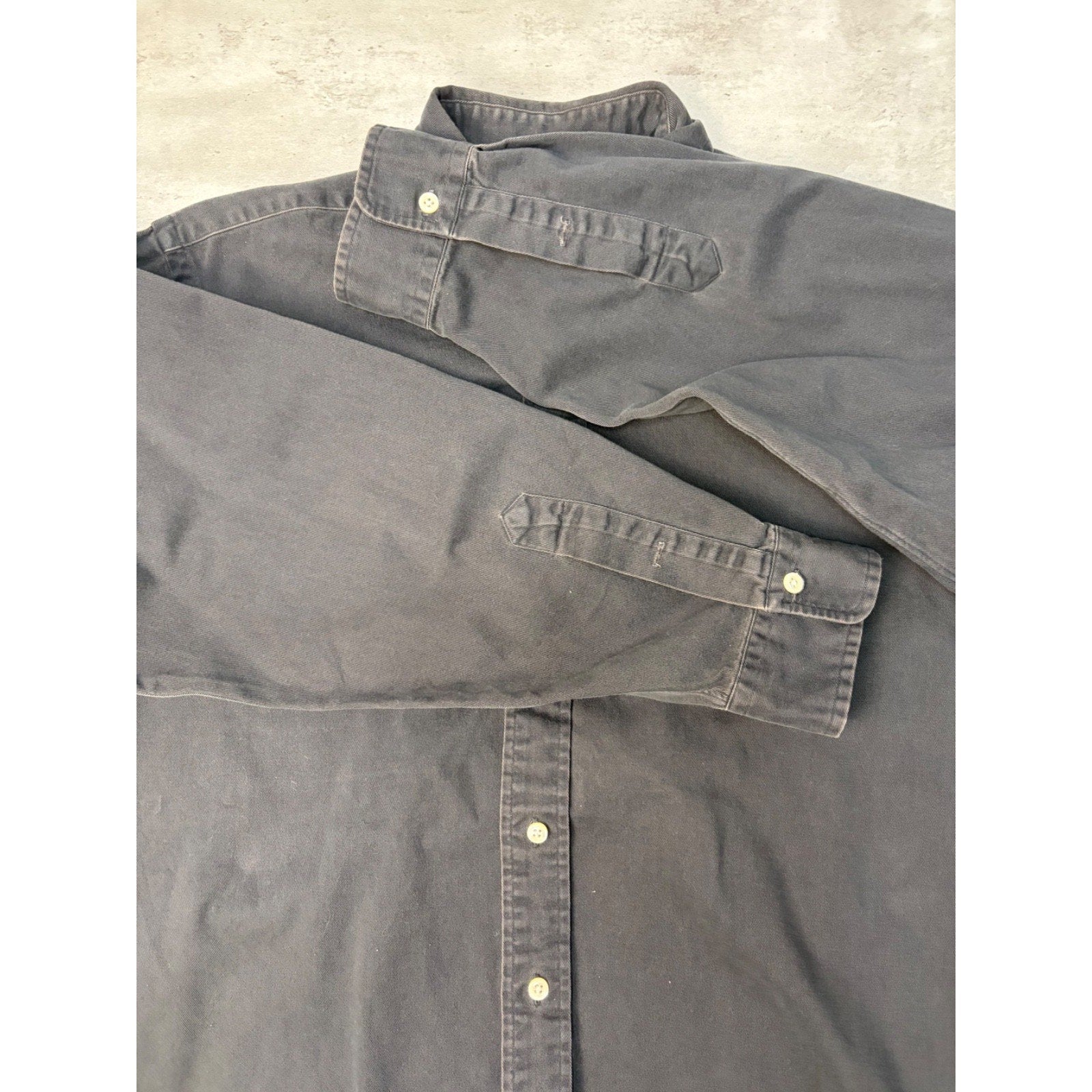 Vintage Polo Ralph Lauren Embroidered Pony Long Sleeve Button Up Shirt Sz Large