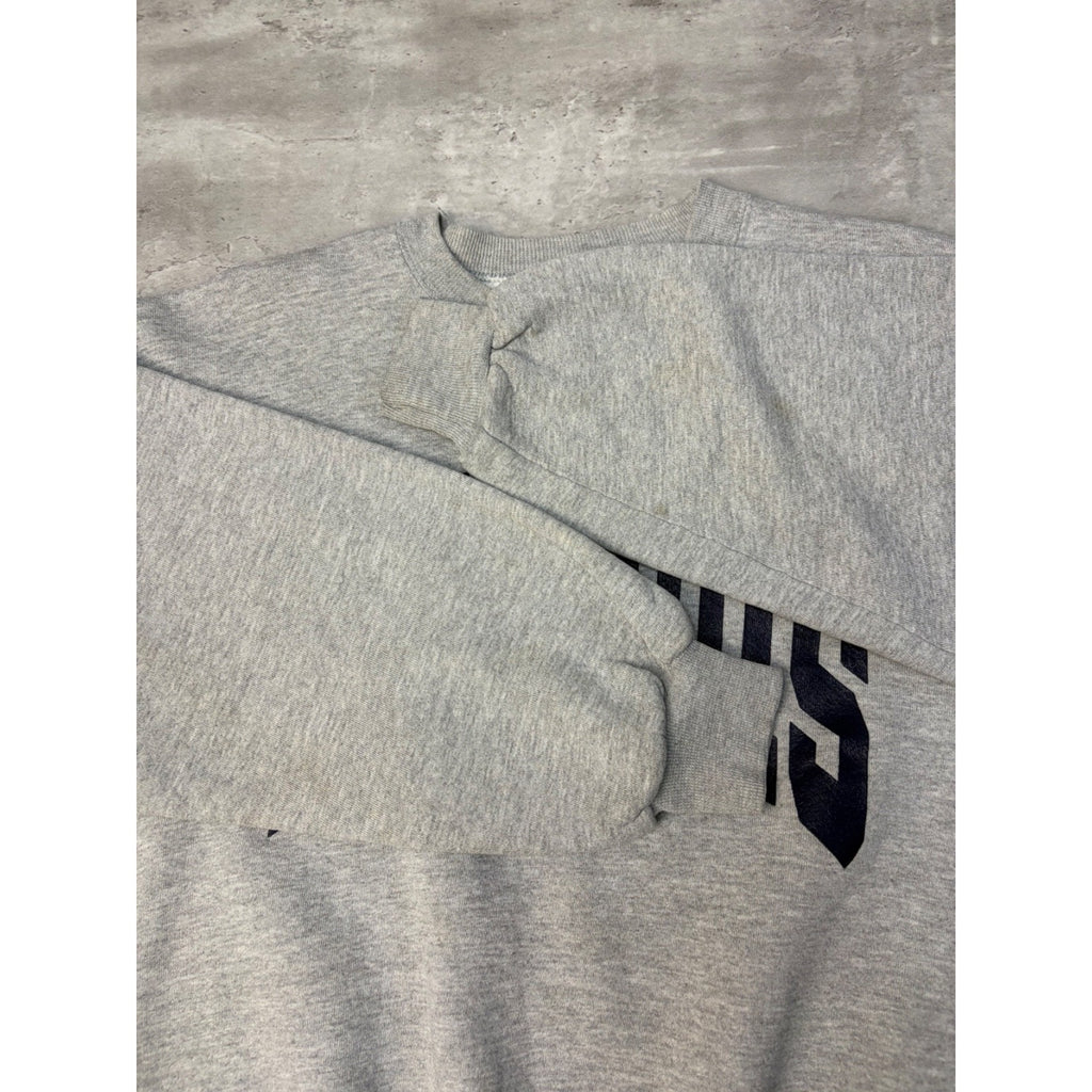 Vintage Illinois Fighting Illini NCAA Arc Spellout Graphic Sweatshirt Size Large