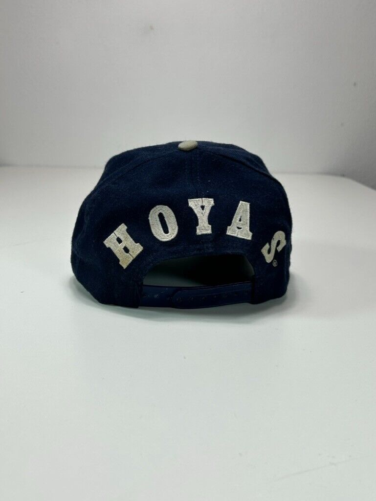 Vintage 90s Georgetown Hoyas NCAA Collegiate Embroidered Logo Snapback Hat OSFA