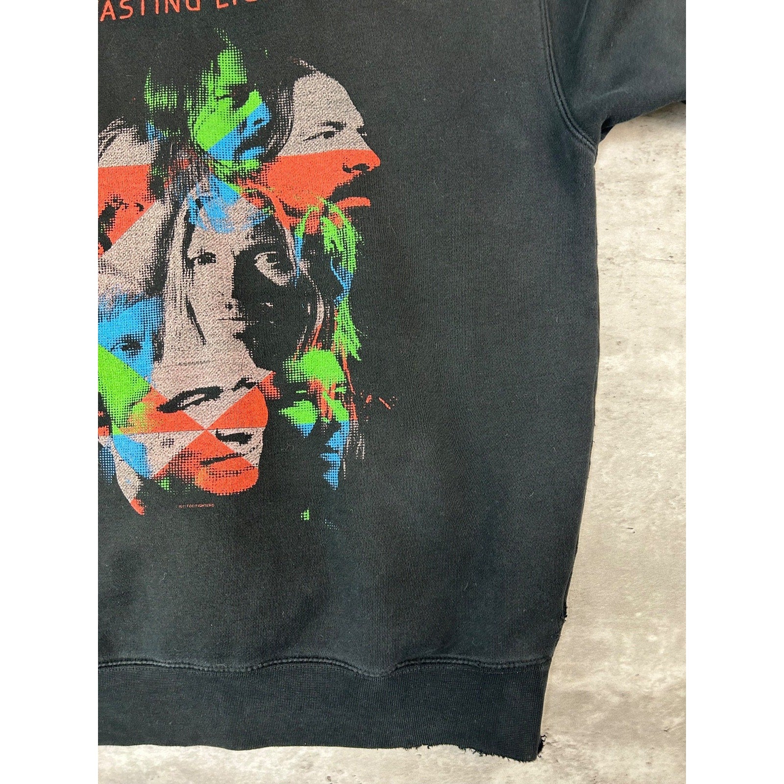 Vintage Foo Fighters Wasting Light Rock Music Full Zip Hooded Sweatshirt Medium