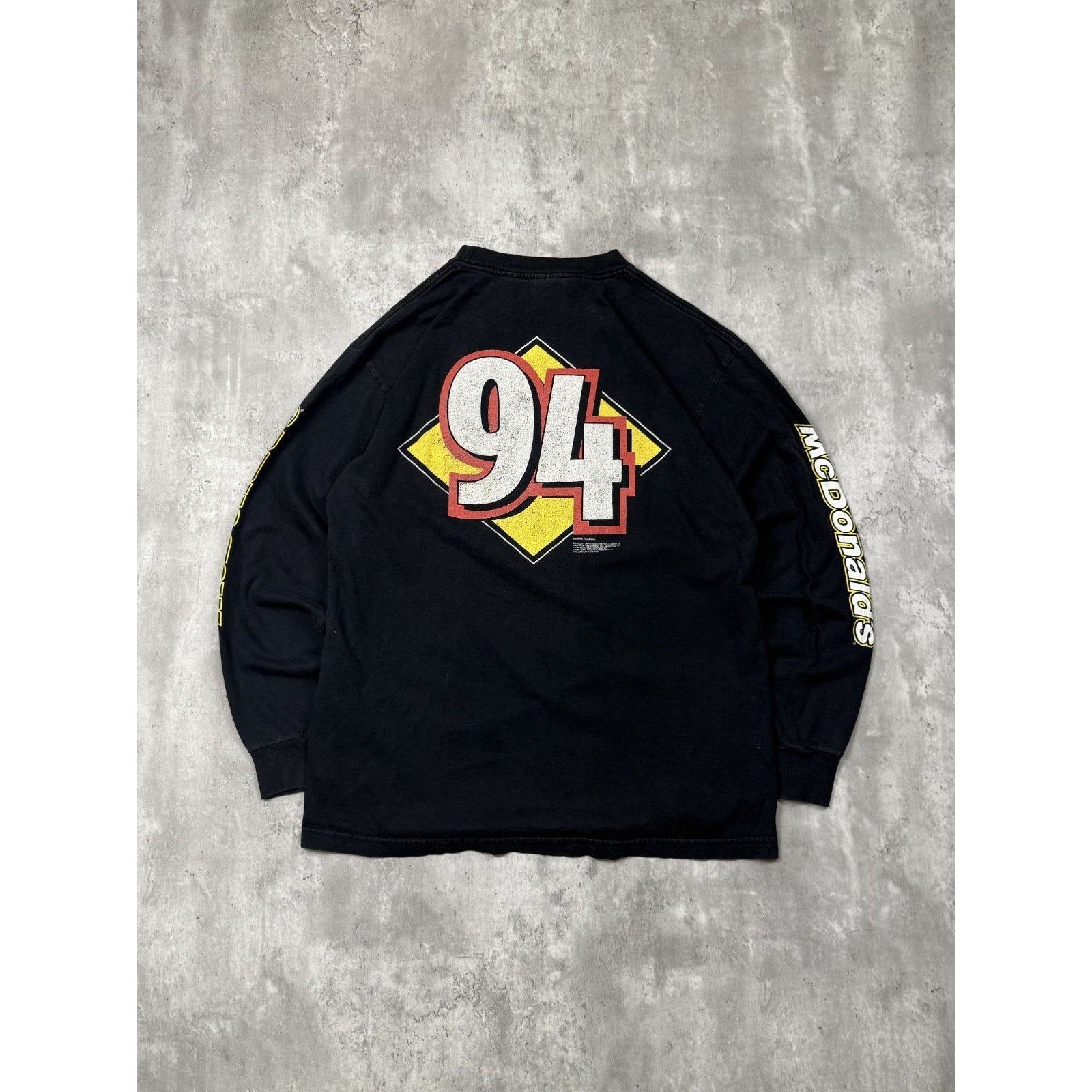 Vintage 1999 Bill Elliott #94 Nascar Racing Graphic Long Sleeve T-Shirt Sz Large