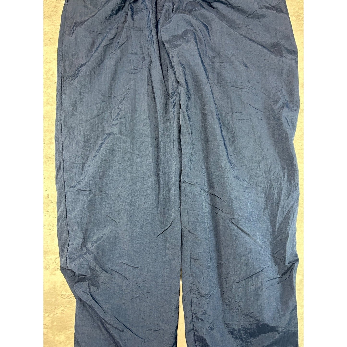 Vintage 90s Reebok Tonal Embroidered Logo Nylon Track Pants Size Medium