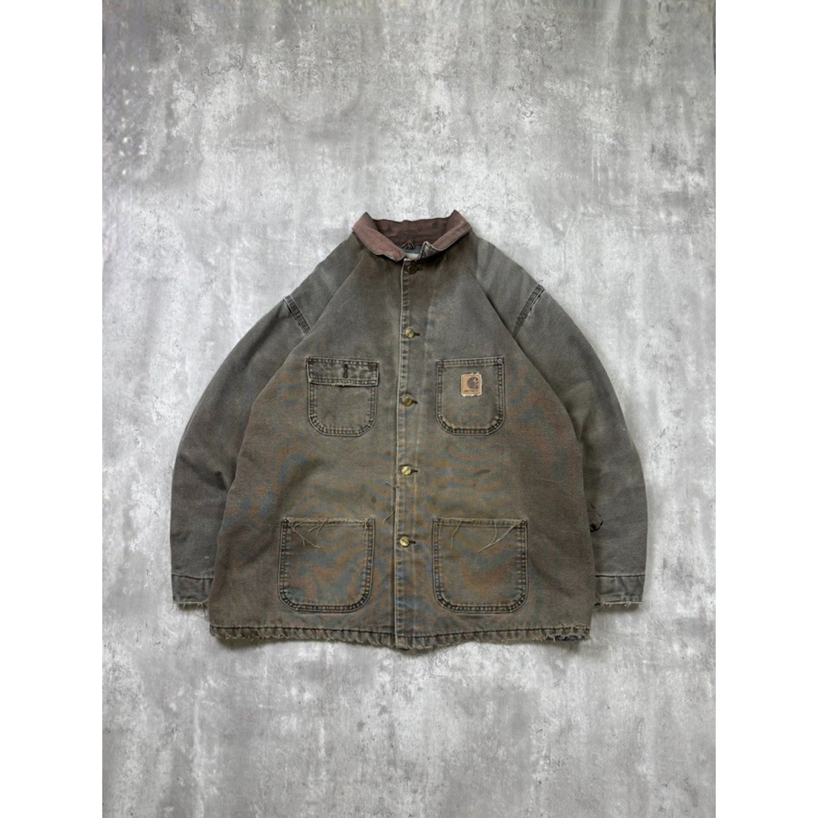 Vintage 90s Carhartt Blanket Lined Canvas Workwear Chore Barn Jacket Size XL