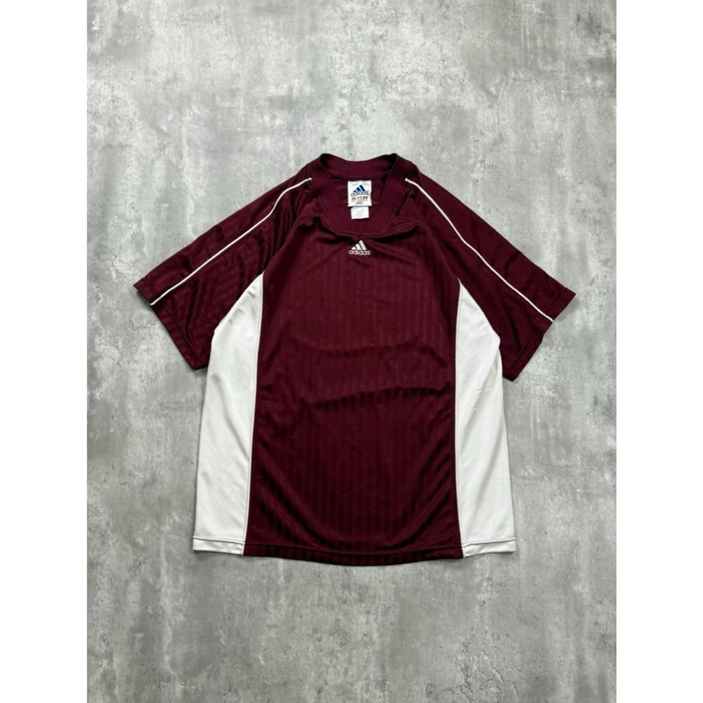 Vintage 90s Adidas Embroidered Logo #16 Two Tone Soccer Jersey Size XL