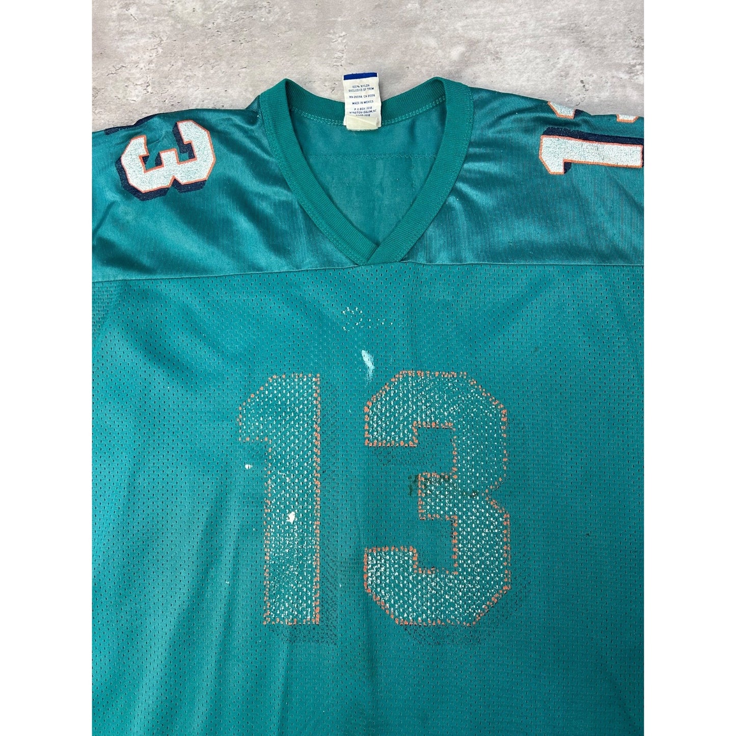 Vintage 90s Dan Marino #13 Miami Dolphins NFL Champion Football Jersey Size XL