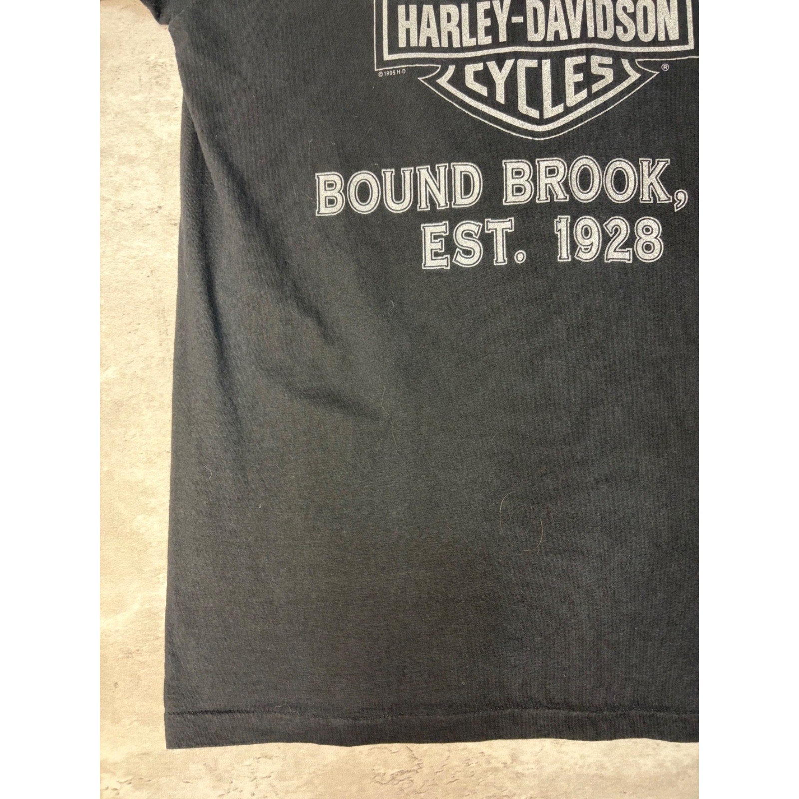 1996 Harley Davidson Genuine Motorcycles Spellout Graphic T-Shirt Size Large