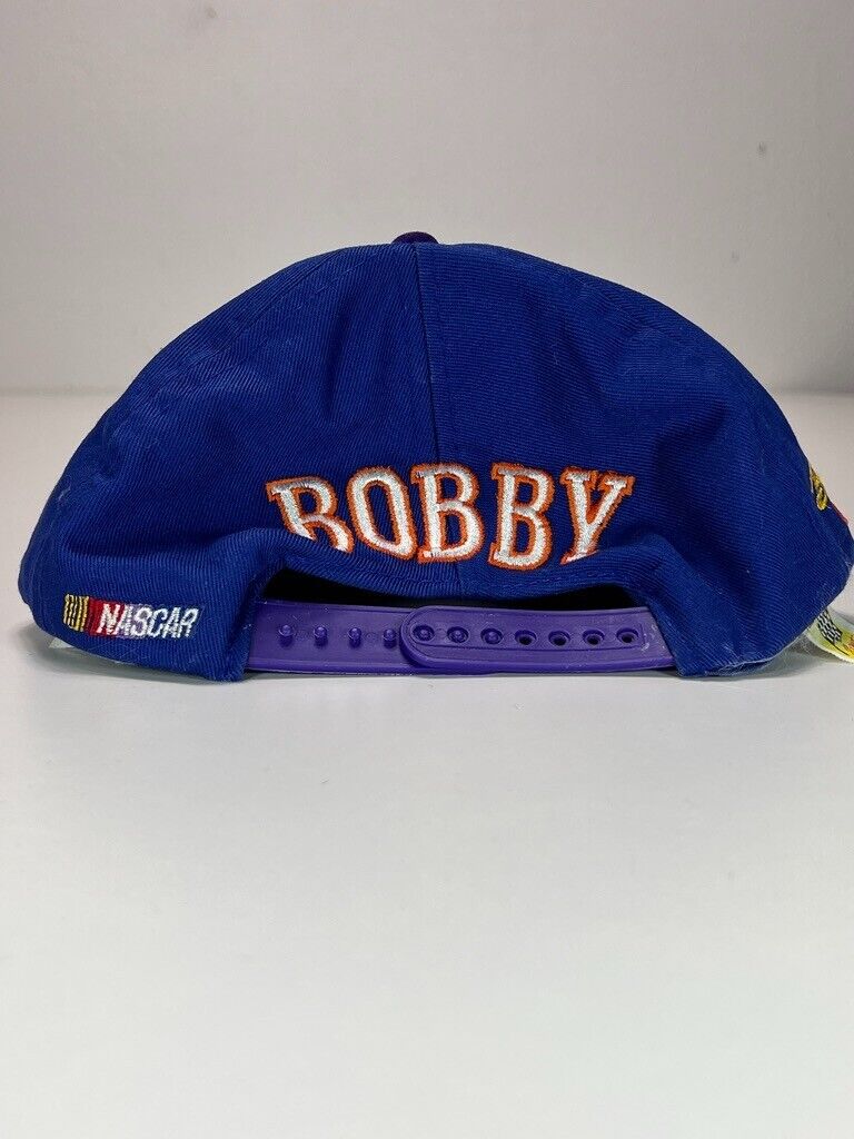 Vtg #22 Bobby Labonte Nascar Maxwell House Racing Embroided Snapback Hat OSFA