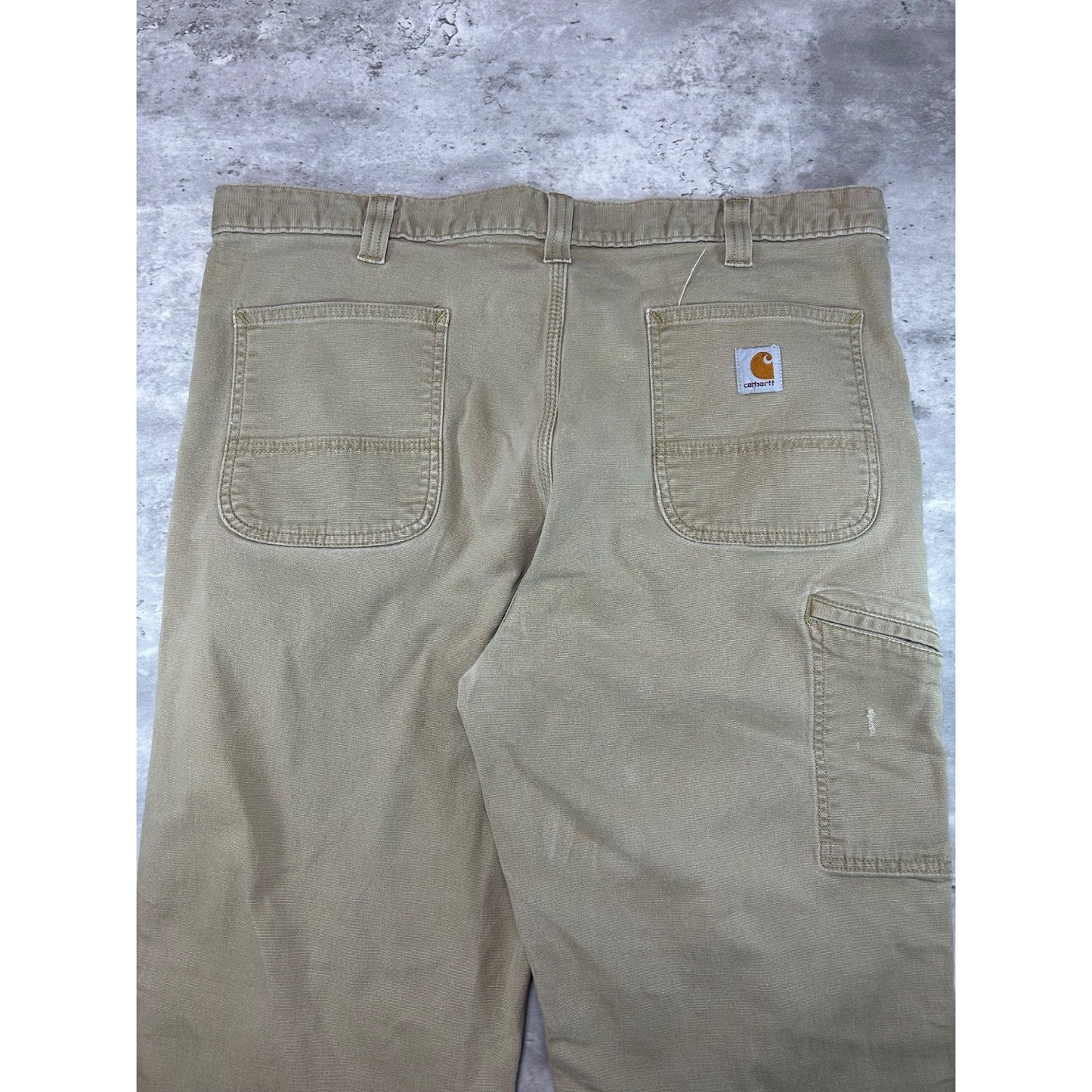 Carhartt Relaxed Fit Canvas Workwear Five Pocket Pants Size 39 Beige