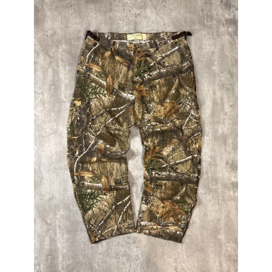 Vintage Rustic Ridge Realtree Camo Hunting Cargo Pants Size XL