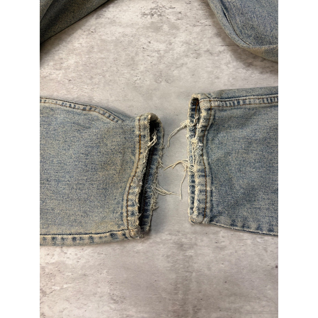 Vintage 90s Levis 560 Red Tab Light Wash Denim Pants Size 35