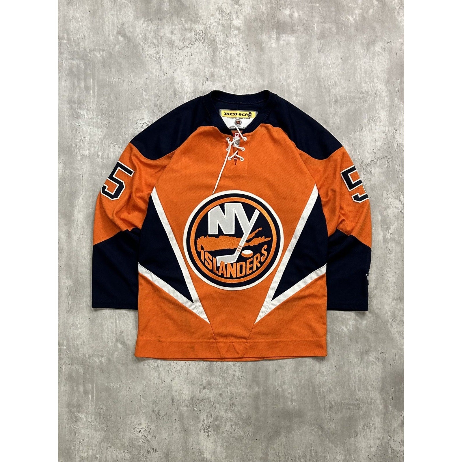 Vintage 90s Jason Blake #55 New York Islanders NHL Stitched Jersey Size Small