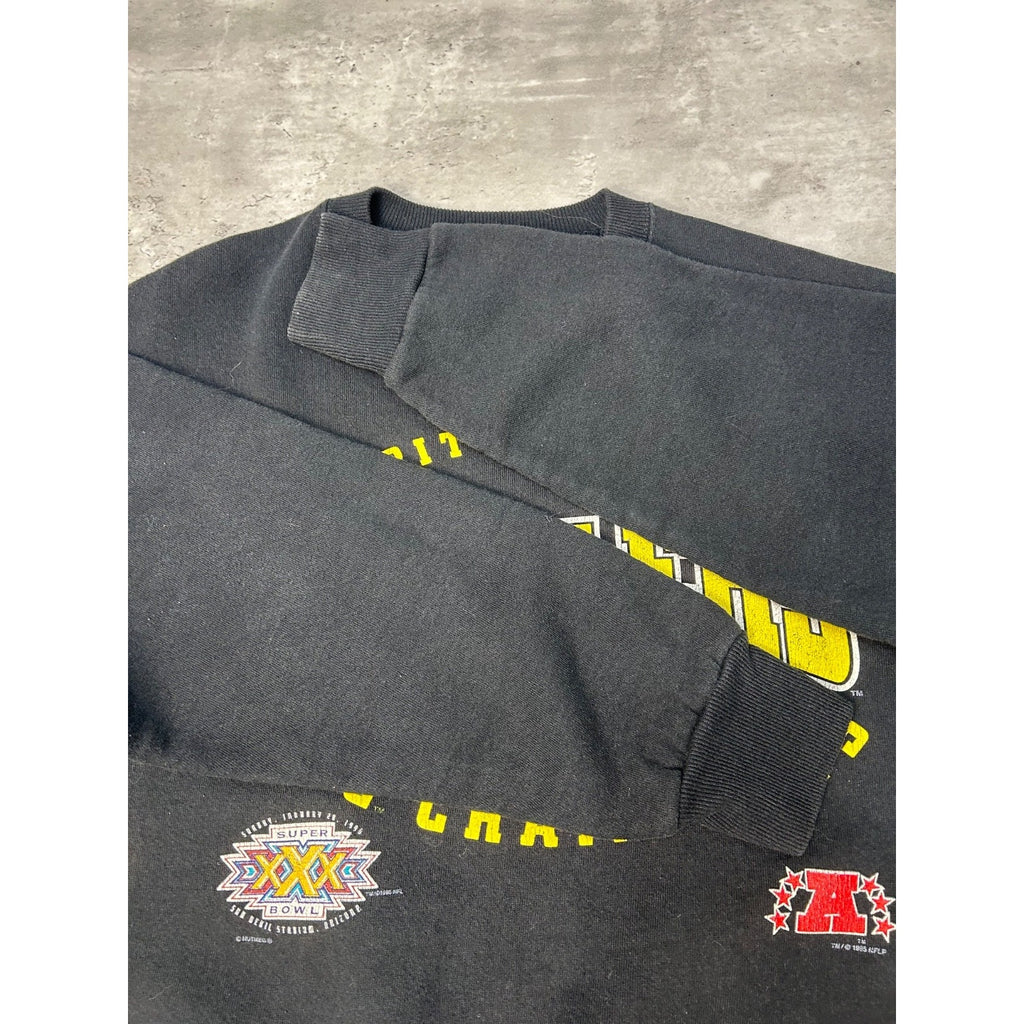 1996 Pittsburgh Steelers NFL AFC Champs Super Bowl XXX Sweatshirt Size Large