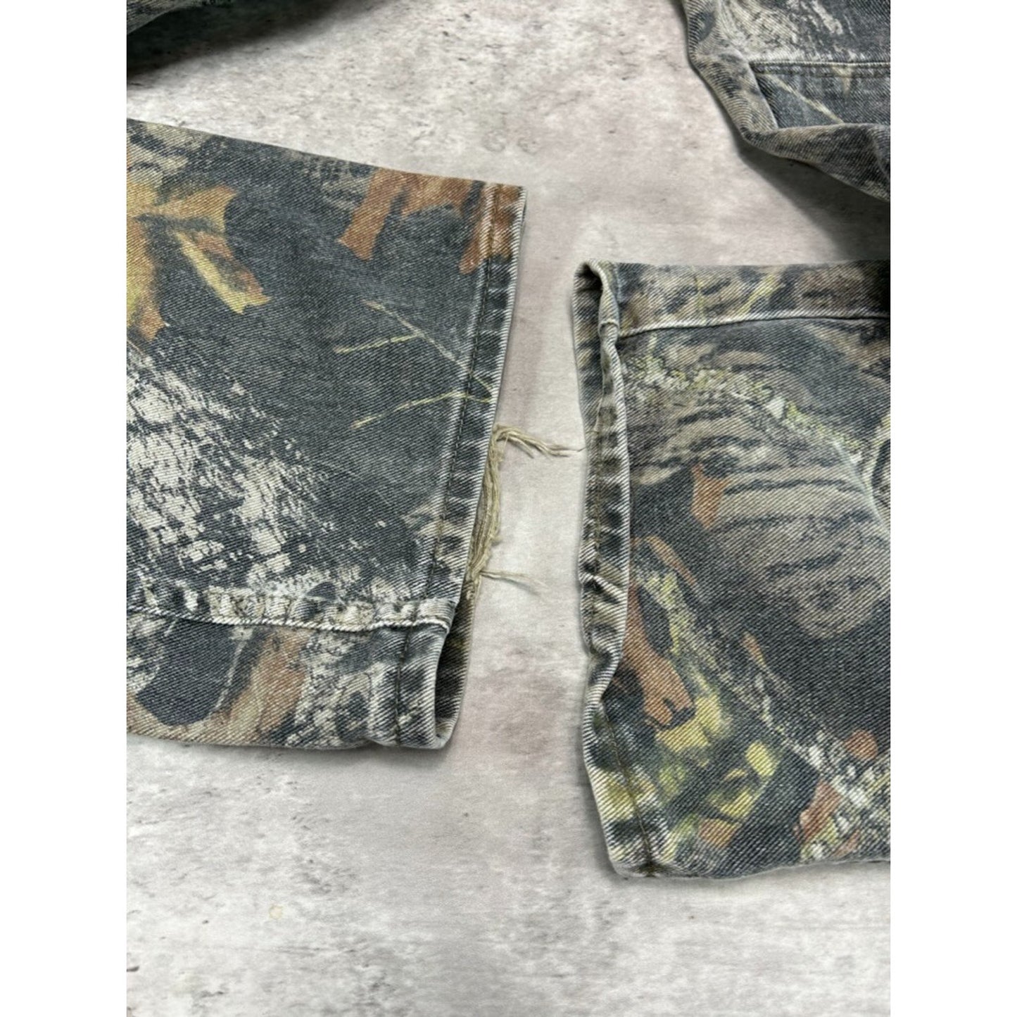 Vintage Wrangler Mossy Oak Break Up Double Knee Camo Hunting Pants Size 38