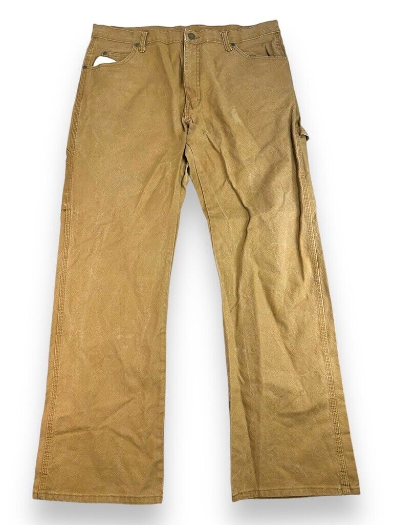 Dickies Canvas Work Wear Carpenter Pants Size 37W Beige